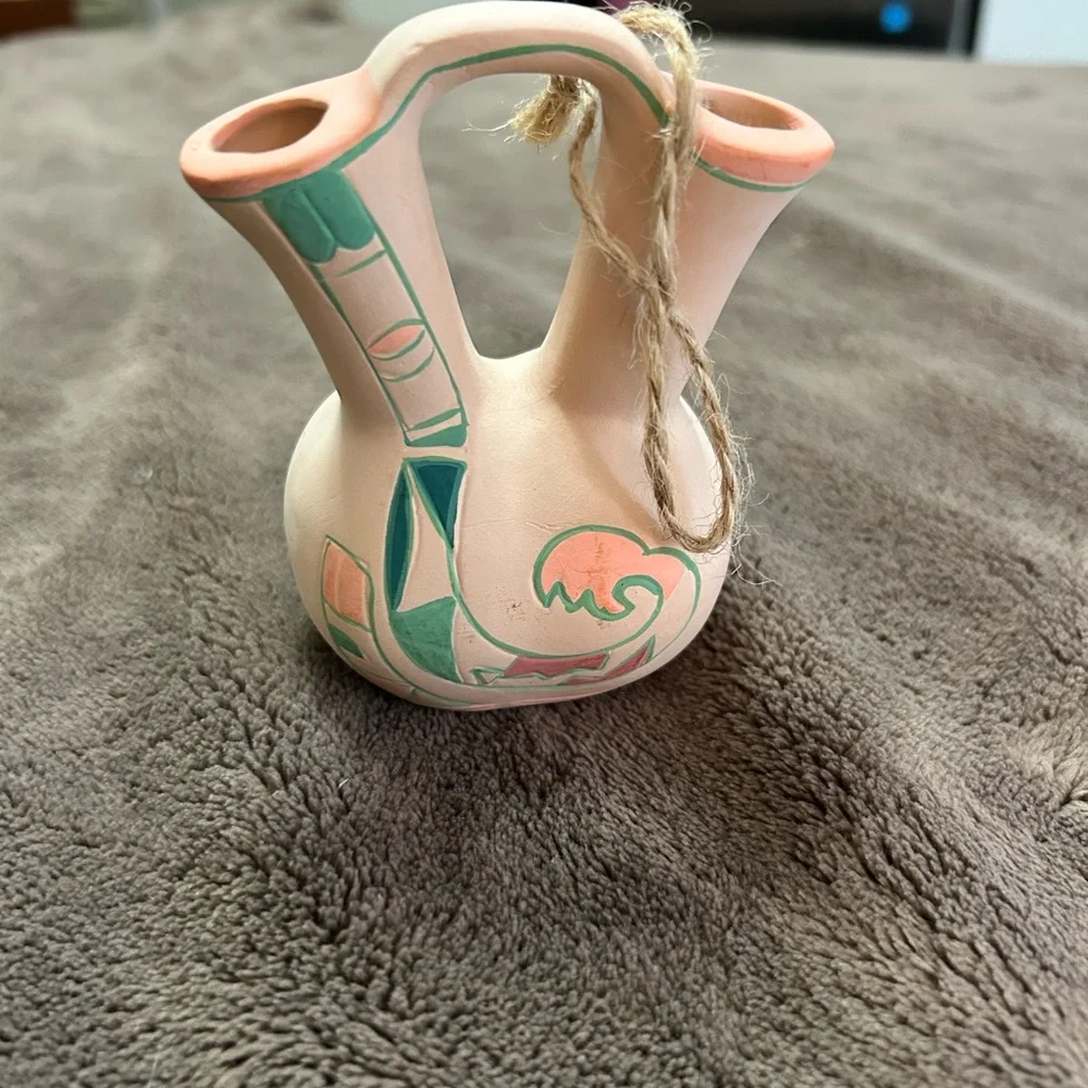 Vintage Pueblo Wedding Vase - 4’’